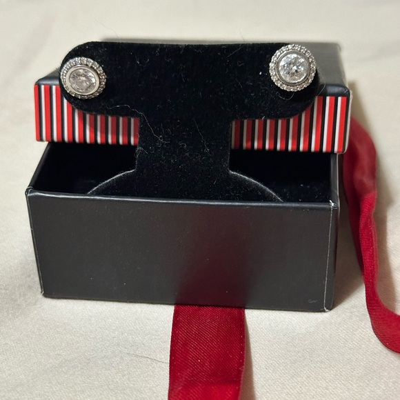 Diamond VS2-SI G-H Studs 14KWhite Gold Screw Backs GIA 1.73ct Solitaire Old Mine - Picture 8 of 12